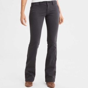 American Eagle Grey Kick Boot Pants
